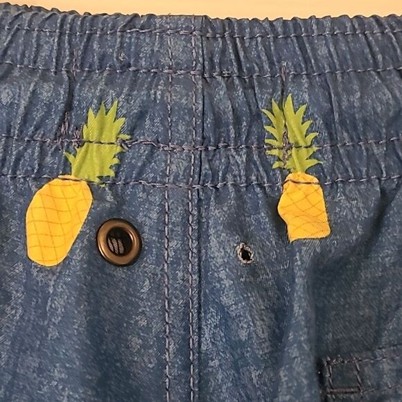 Trunks Surf & Swim Co Blue Pineapple Mens Sano Swim Shorts Size L - Picture 5 of 10